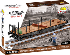 COBI Schwerer Plattformwagen Type Ssys Train Car 424pc