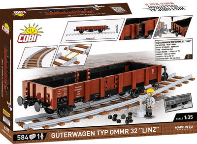 COBI - Construction Blocks, COBI Guterwagen TYP OMMR 32 Linz Train Car 584pc