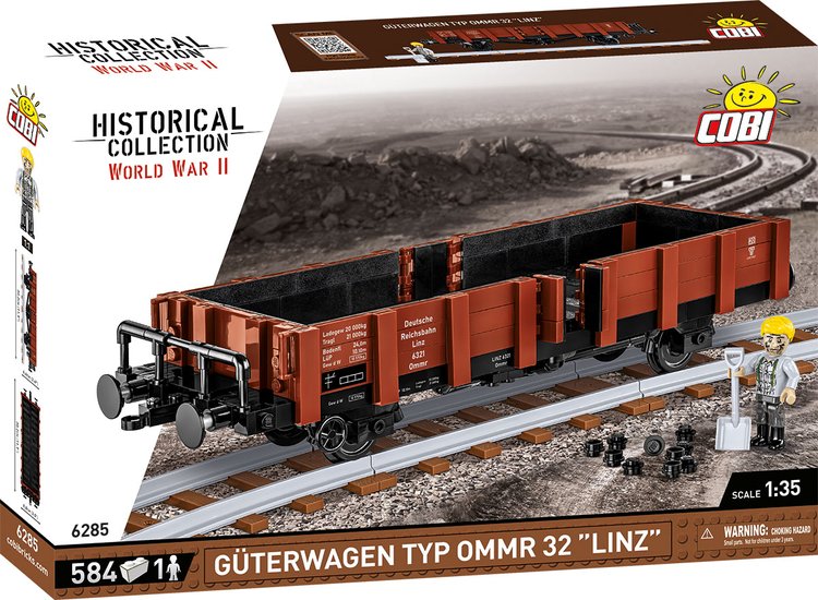 COBI Guterwagen TYP OMMR 32 Linz Train Car 584pc