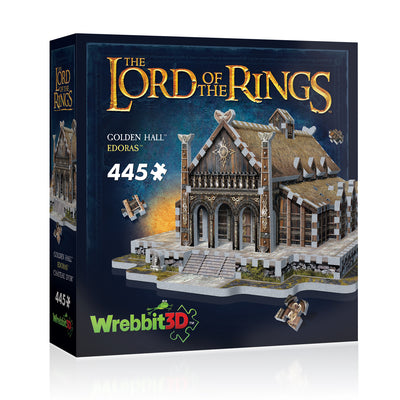 3D Jigsaw Puzzles, Wrebbit 3D Lord of The Rings: Edoras Golden Hall 445 Puzzle