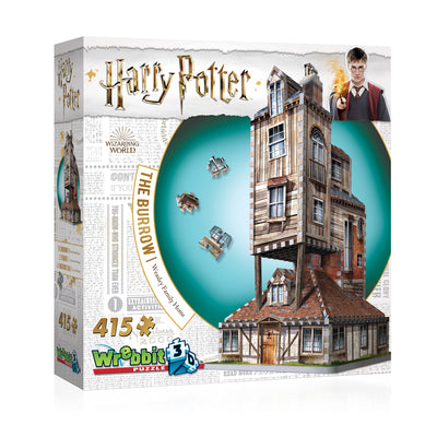 3D Jigsaw Puzzles, Wrebbit 3D Harry Potter: The Burrow – Weasley Family Home 415pc Puzzle