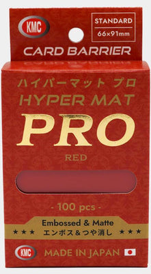 Accessories, KMC Sleeves: Hyper Mat Pro Red 100ct