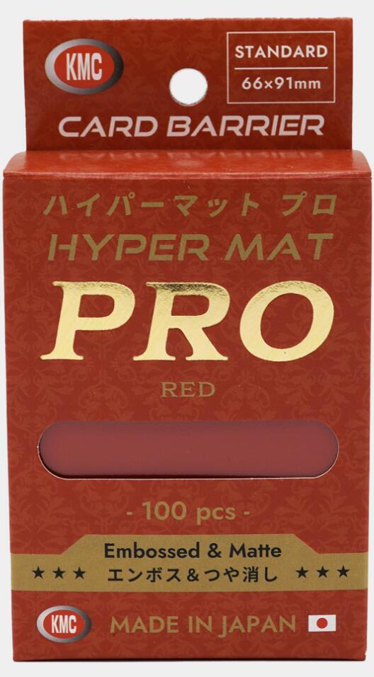 KMC Sleeves: Hyper Mat Pro Red 100ct