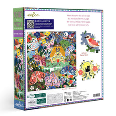 eeBoo: Cottage at Dusk 1000pc Puzzle