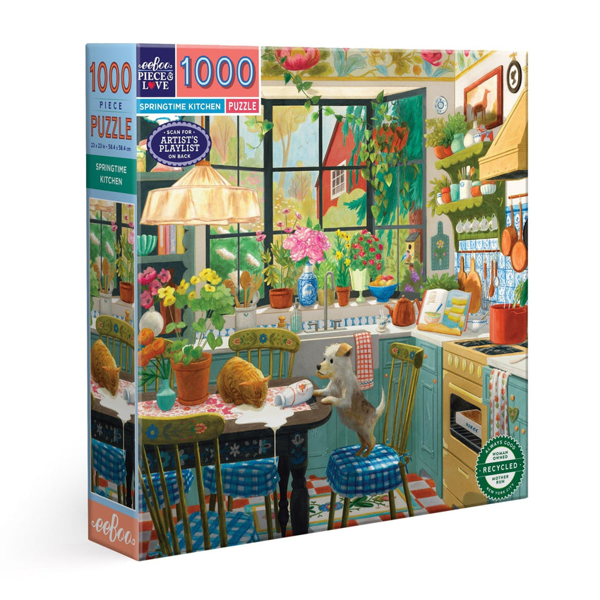 eeBoo Springtime Kitchen 1000pc Puzzle