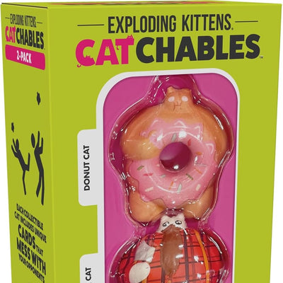 Cats, Exploding Kittens Catchables 2-Pack Donut Cat and Lumber Cat