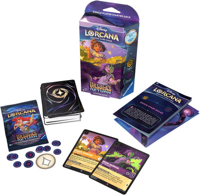 On Sale, Disney Lorcana TCG: Ursula's Return Starter Deck Amber and Amethyst