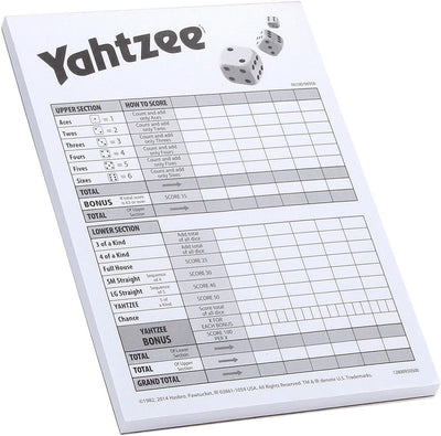 Traditional Games, Yahtzee Score Cards Refill Pack