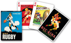 The Art of Rugby Playing Cards by Piatnik