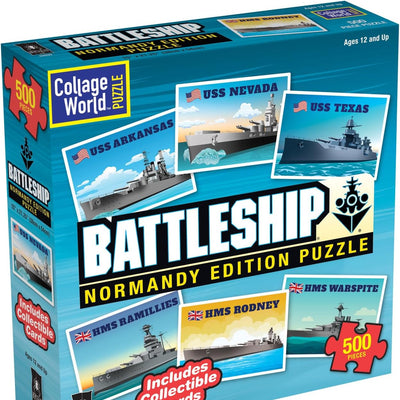 Jigsaw Puzzles, Collage World: Battleship Normandy Edition 500pc Puzzle