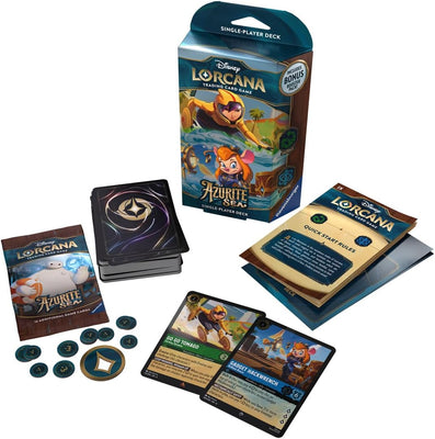On Sale, Disney Lorcana TCG: Azurite Sea Starter Deck Emerald and Sapphire