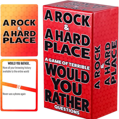R18+ Games, A Rock & A Hard Place: A Game of Terrible Would You Rather Questions