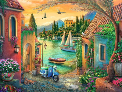 Jigsaw Puzzles, Ravensburger: European Villa Views 750pc Large Format Puzzle