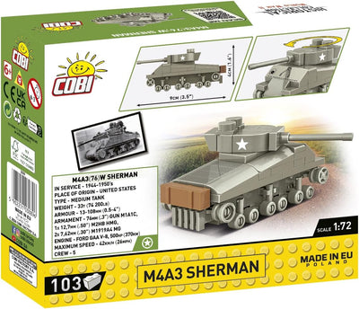 COBI - Construction Blocks, COBI M4A3 Sherman Tank 103pc
