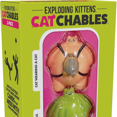 Cats, Exploding Kittens Catchables 2-Pack Cat Waring A Cat & Catcus