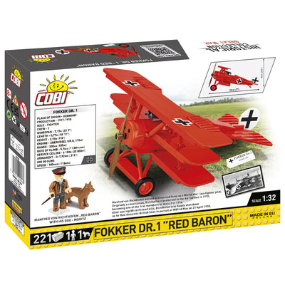 COBI - Construction Blocks, COBI Fokker DR. 1 Red Barron Fighter 221pc