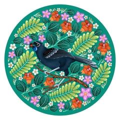 Catherine Marion: North Island Kokako 1000pc Round Puzzle