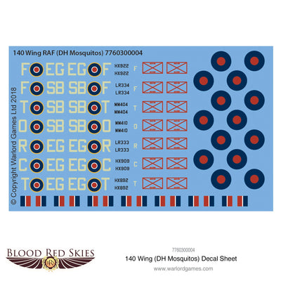 Products, 140 Wing Mosquito Decal Sheet