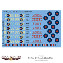 140 Wing Mosquito Decal Sheet