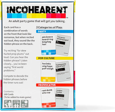 R18+ Games, Incohearent: Fresh Phrases Expansion Pack #1