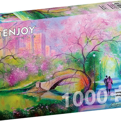 Jigsaw Puzzles, Enjoy Puzzle: A Walk in a City Park 1000pc Puzzle