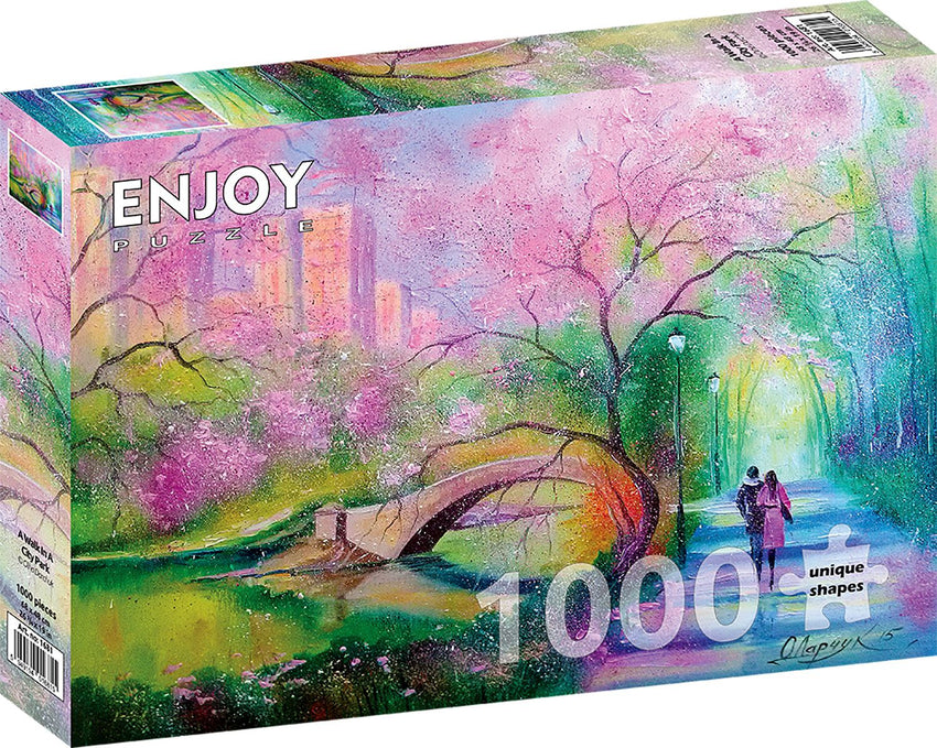 Enjoy Puzzle: A Walk in a City Park 1000pc Puzzle