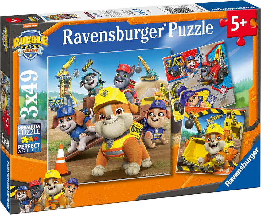 Ravensburger: Paw Patrol Rubble & Crew Work Vehicles 3x49pc Puzzle