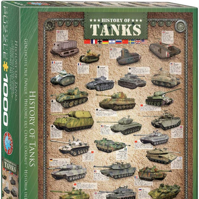Jigsaw Puzzles, Eurographics: History of Tanks 1000pc Puzzle