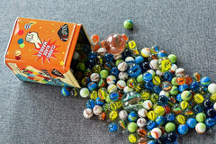 Neato! 160 Marbles in a TIn