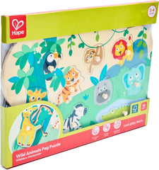 Hape Peg Puzzle: Wild Animals