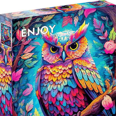 Jigsaw Puzzles, Enjoy Puzzle: Dazzling Owl 1000pc Puzzle