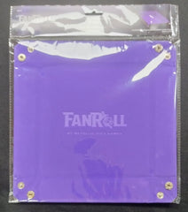 Fanroll: Purple Velvet Dice Tray With Leather Backing