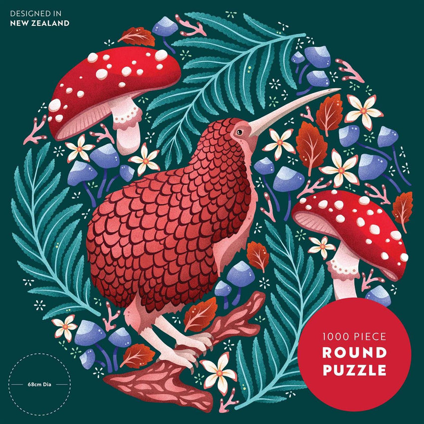 Catherine Marion: Kooky Kiwi 1000pc Round Puzzle