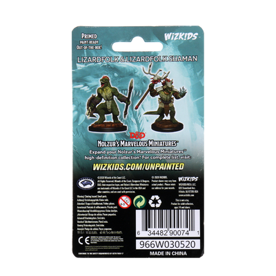 Role Playing Games, D&D Nolzur's Marvelous Miniatures: Lizardfolk & Lizardfolk Shaman
