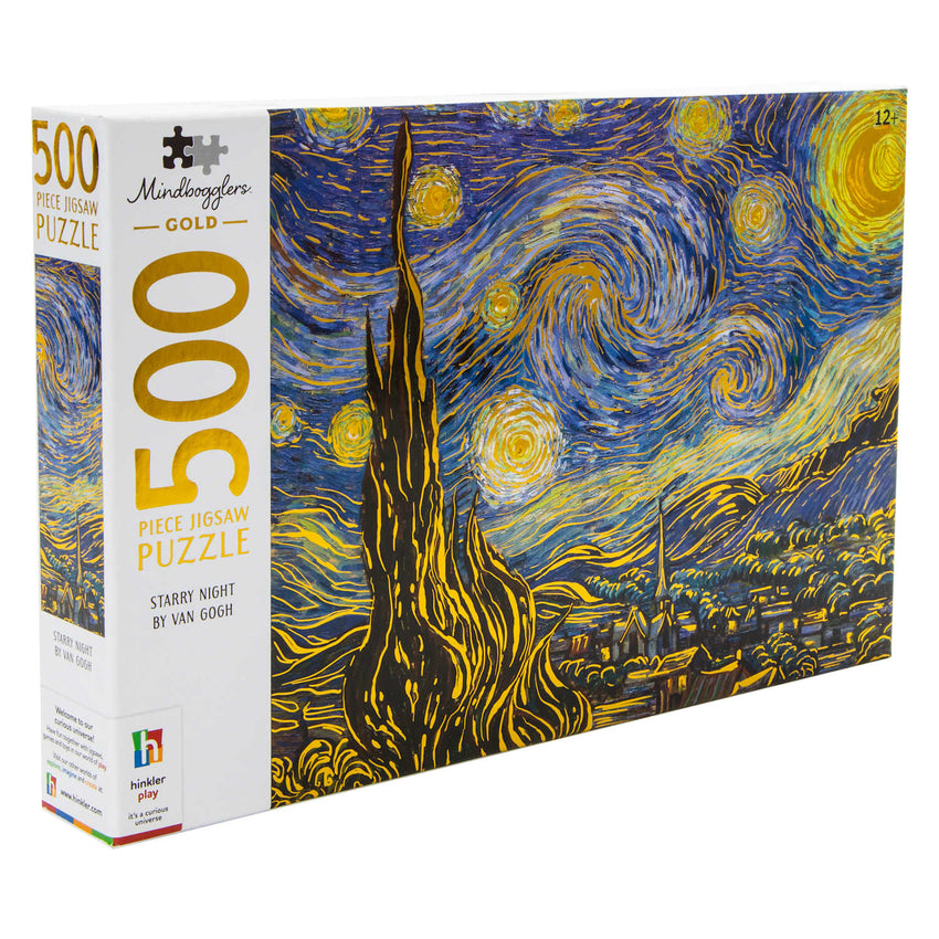 Mindbogglers Gold: Starry Night by Van Gogh 500pc Puzzle