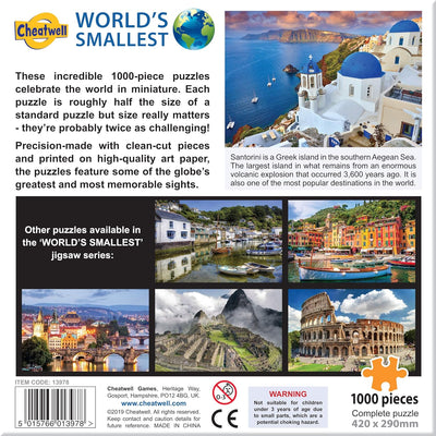 Jigsaw Puzzles, World's Smallest: Santorini 1000pc Puzzle