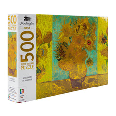 Mindbogglers Gold: Sunflowers by Van Gogh 500pc Puzzle