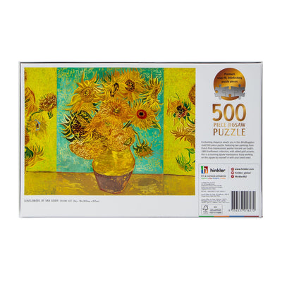 Jigsaw Puzzles, Mindbogglers Gold: Sunflowers by Van Gogh 500pc Puzzle