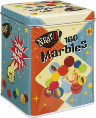Neato! 160 Marbles in a TIn