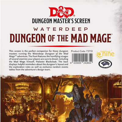 Role Playing Games, D&D Waterdeep Dungeon of The Mad Mage DM Screen