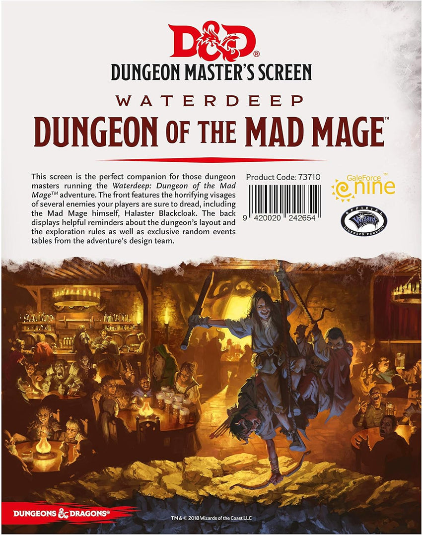 D&D Waterdeep Dungeon of The Mad Mage DM Screen