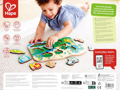 Hape Peg Puzzle: Wild Animals