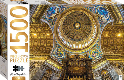 Jigsaw Puzzles, Mindbogglers Gold: St. Peter's Basilica 1500pc Puzzle