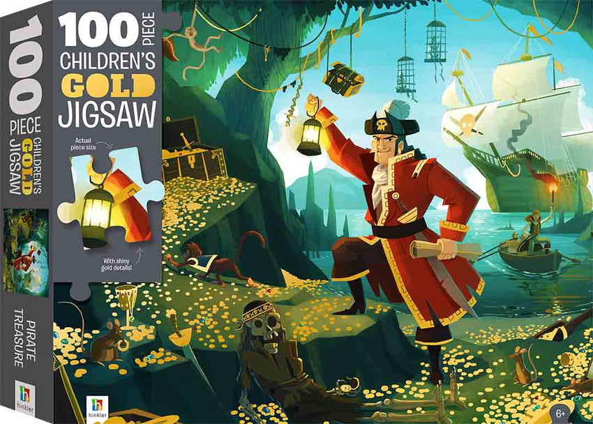 Children's Gold Jigsaw: Pirate Treasure 100pc Puzzle