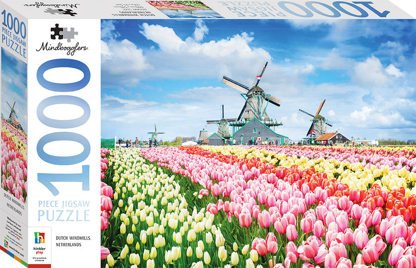 Mindbogglers: Dutch Windmills Netherlands 1000pc Puzzle