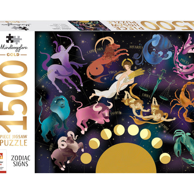 Jigsaw Puzzles, Mindbogglers Gold: Astrology 1500pc Puzzle