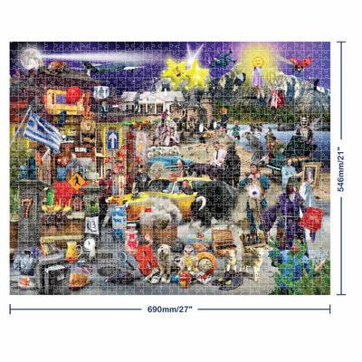Jigsaw Puzzles, Mindbogglers Puntastic 1000pc Puzzle Movies