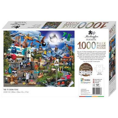 Jigsaw Puzzles, Mindbogglers Puntastic: TV Show Puns 1000pc Puzzle