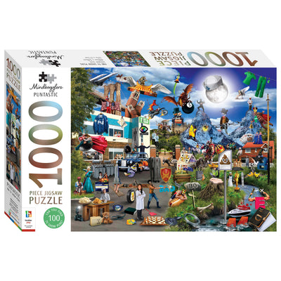 Jigsaw Puzzles, Mindbogglers Puntastic: TV Show Puns 1000pc Puzzle