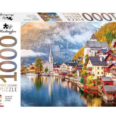 Jigsaw Puzzles, Mindbogglers: Village of Hallstatt Austria 1000pc Puzzle